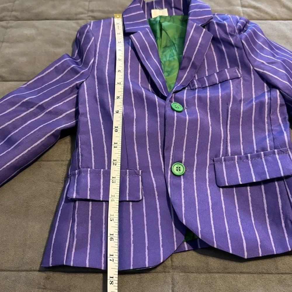 The Joker Suit Boys Small 6/8 Halloween Costume Spirit Halloween COMPLETE SET